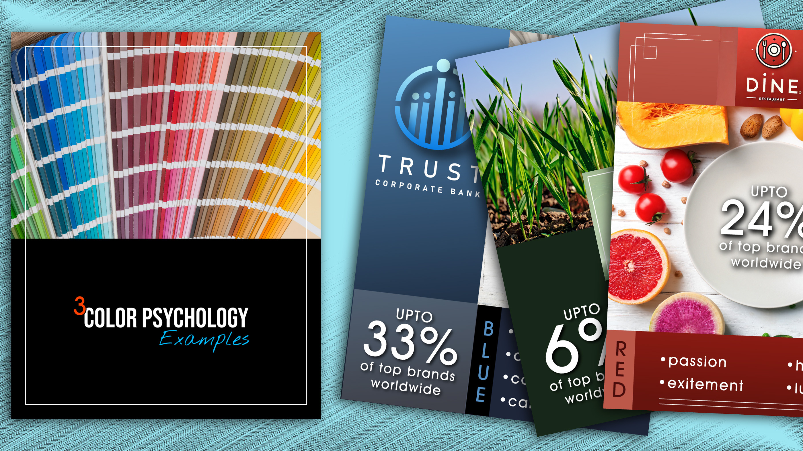 Attention getting brochure with full color photos and ledgible text.